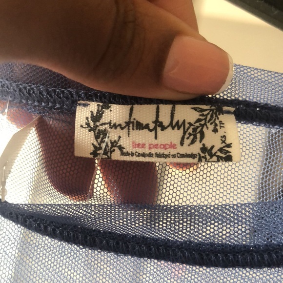 Intimately free people x REVOLVE  last layer long sleeve sheer top in FJORD XS - Picture 6 of 8